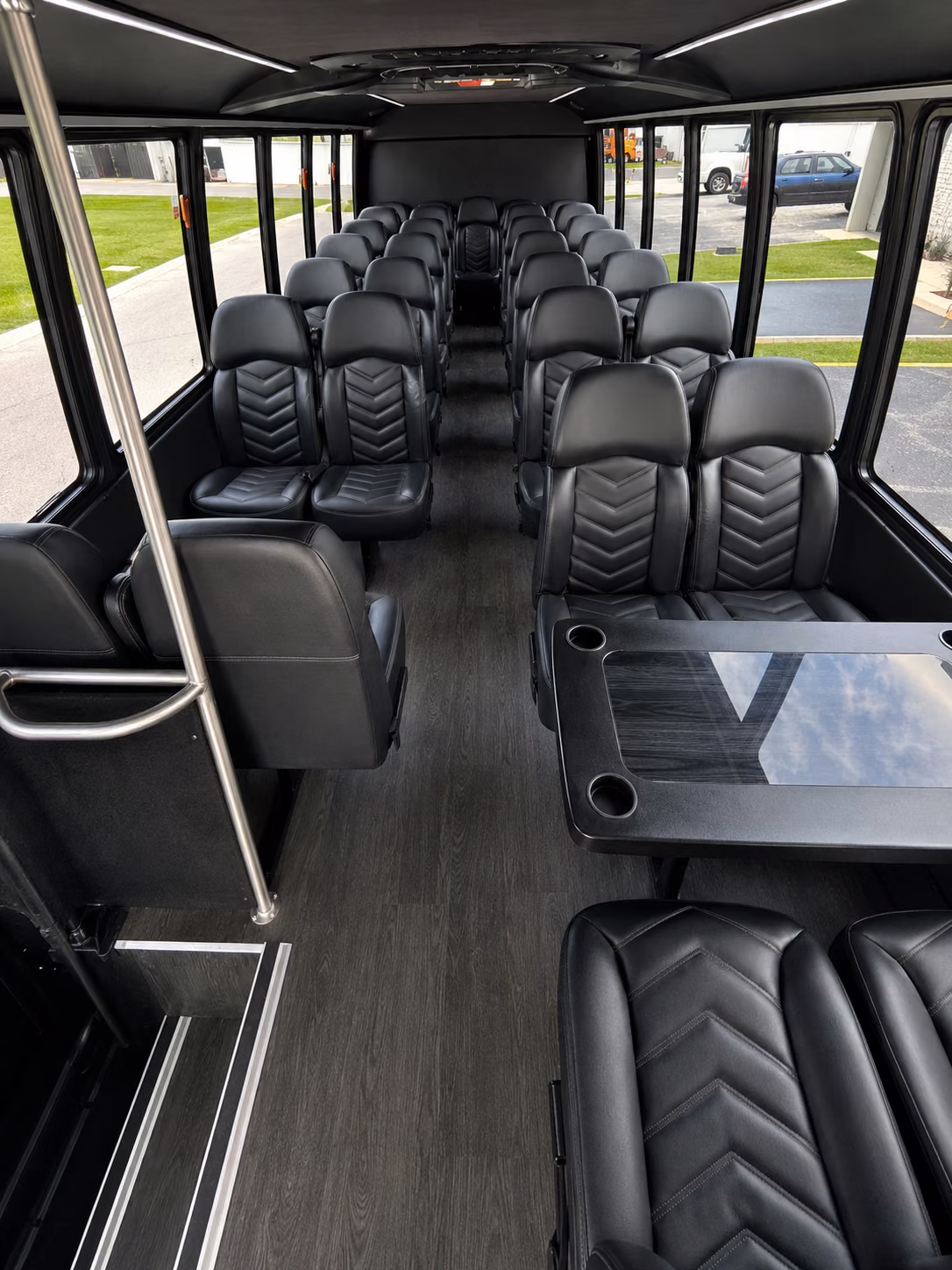 allentown 18 passenger minibus interior