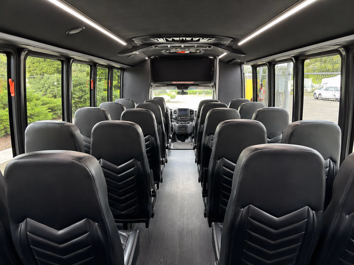 allentown 20 passenger minibus inside