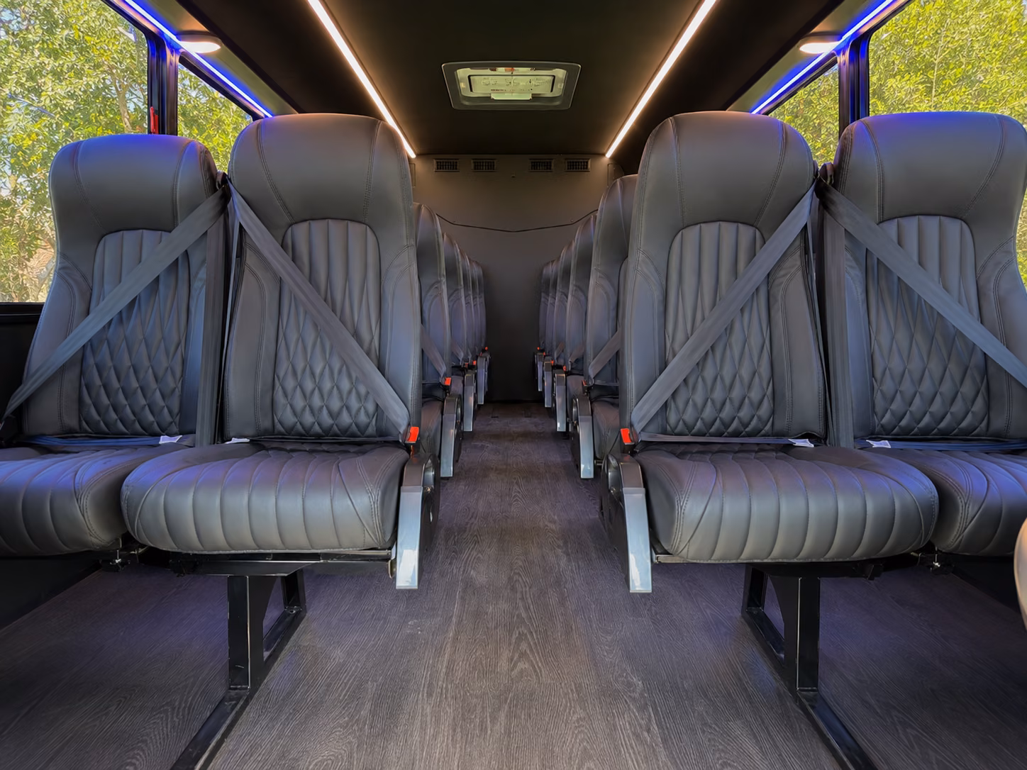 allentown 20 passenger minibus interior