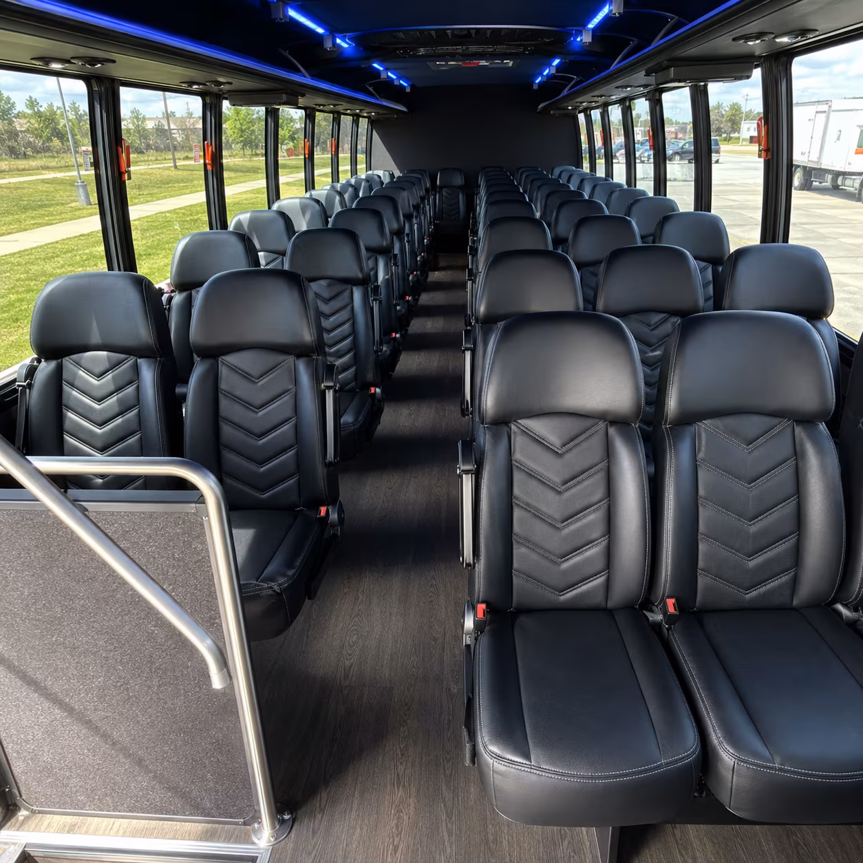 allentown 25 passenger minibus interior