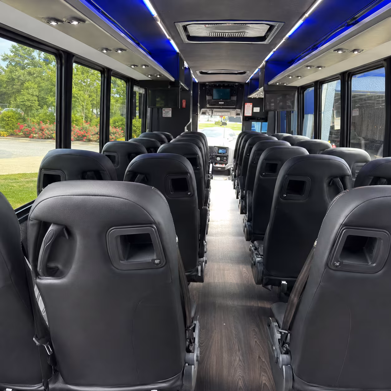 allentown 28 passenger minibus interior