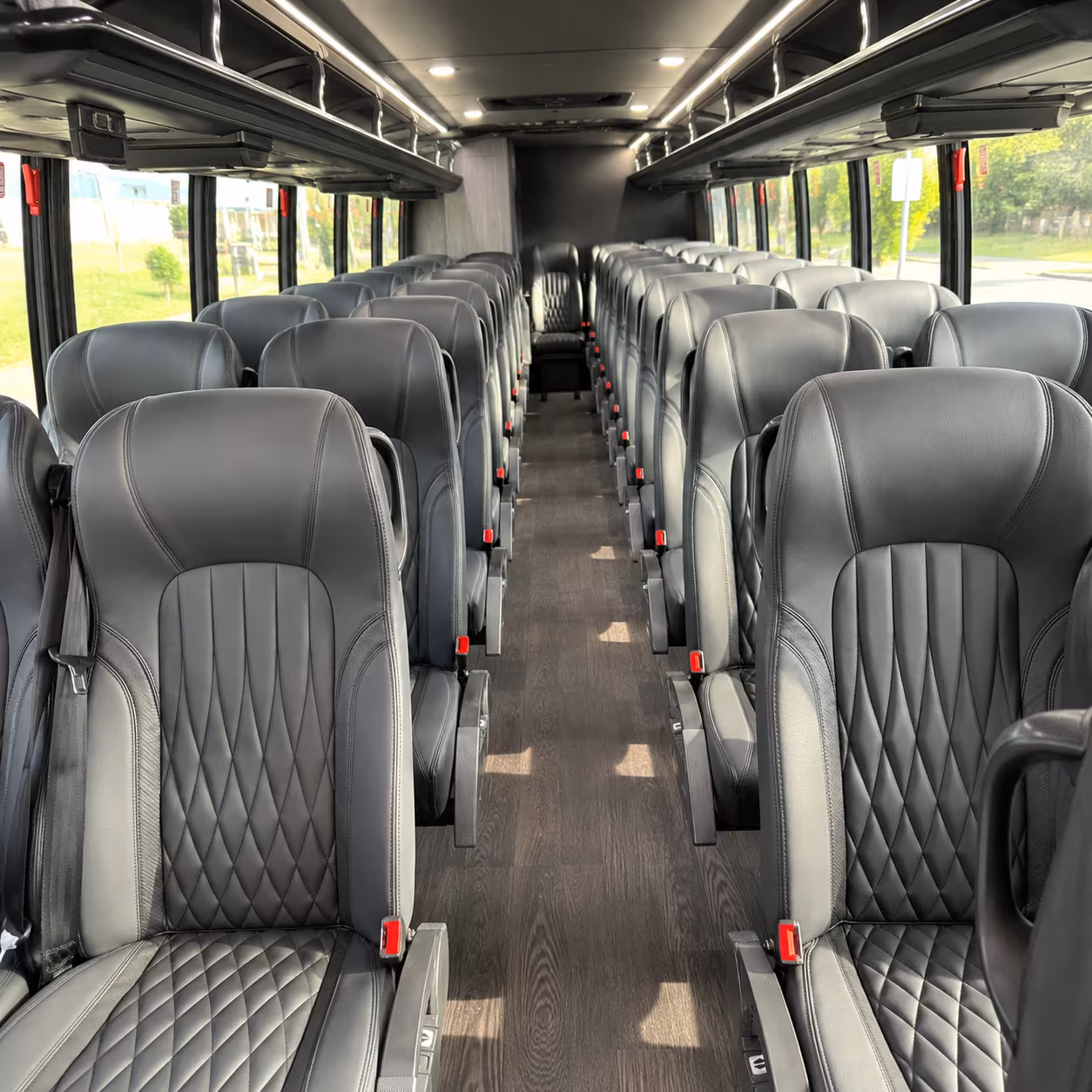 allentown 35 passenger minibus inside