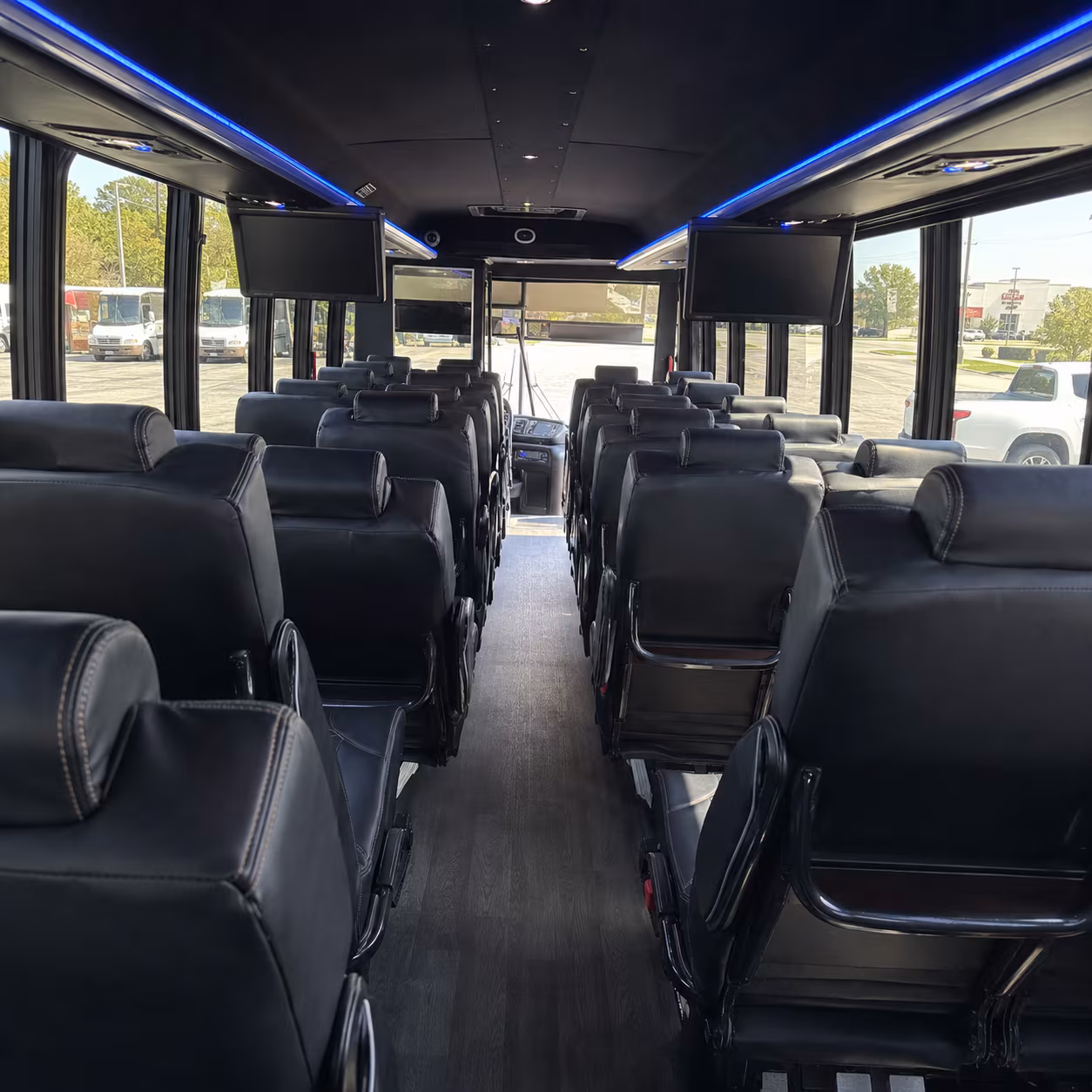 allentown 35 passenger minibus interior